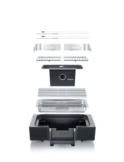 Severin Elektrogrill Tischgrill SEVO G - Boost Zone 500°C - 3.000 W -Geschäft Für Grillzubehör Severin Elektrogrill Sevo G pg8104 explosion