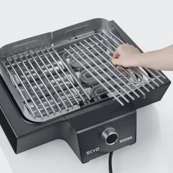 Severin Elektrogrill Tischgrill SEVO G - Boost Zone 500°C - 3.000 W -Geschäft Für Grillzubehör Severin Elektrogrill Sevo G pg8104 grillrost