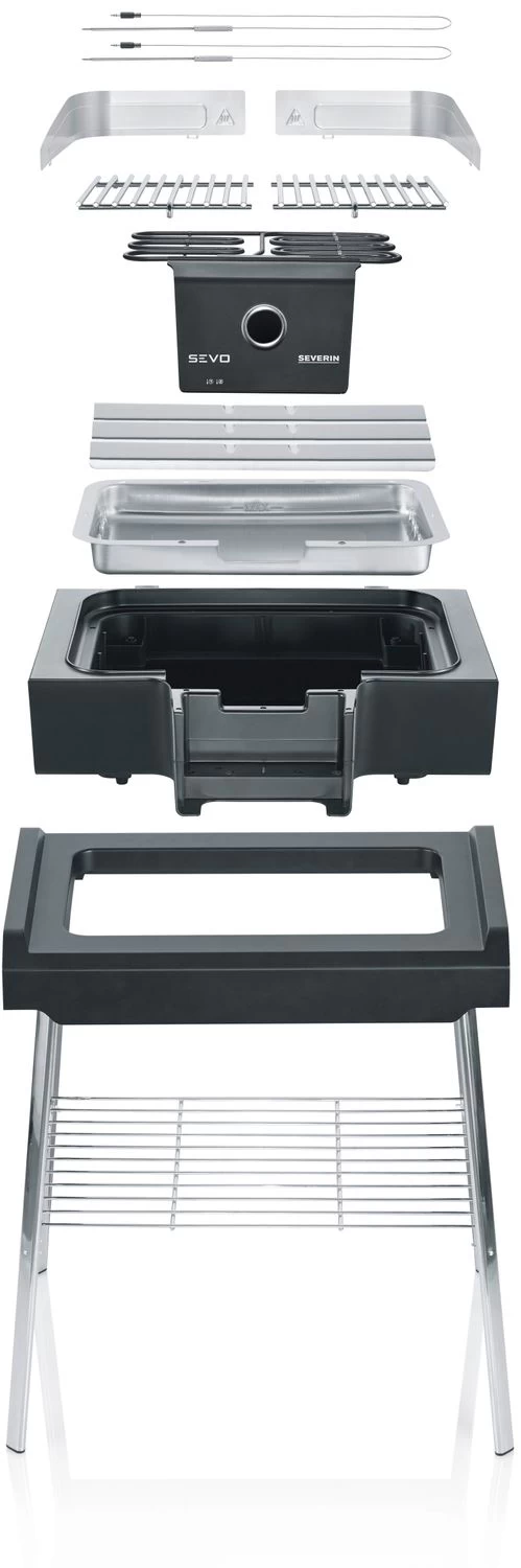 Severin Elektrogrill SEVO GS - Boost Zone 500°C - Mit Untergestell - 3.000 W 6 Severin Elektrogrill SEVO GS - Boost Zone 500°C - Mit Untergestell - 3.000 W – Bild 6