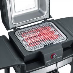 Severin Elektrogrill SEVO Smart Control GTS - Boost Zone 500°C - Mit Deckel Und Grillwagen - 3.000 W - Inkl. Grillfürst Premium Grillbesteck Set, Premium Grillbürste Und Grillspieße 4er Set -Geschäft Für Grillzubehör Severin Sevo Smart Control GTS PG8139 BoostZone 1