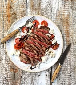 Steak Champ Gourmet Steakbesteck Set: 2 Steakmesser Und 2 Gabeln -Geschäft Für Grillzubehör Steak Champ Gourmet Messerset Steak Teller 101059