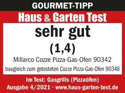 COZZE Pizzaofen Gas 34 Cm (13") - Inkl. Pizzastein -Geschäft Für Grillzubehör Testlogo Cozze Pizzaofen Gas 90342 1