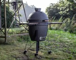 The Bastard Keramikgrill Urban Large - Complete - Schwarz Matt - Modell 2023 -Geschäft Für Grillzubehör The Bastard Urban Large Keramikgrill Seitentische Untergestell