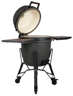 The Bastard Keramikgrill VX Large - Complete - Schwarz Matt - Modell 2023 -Geschäft Für Grillzubehör The Bastard VX Keramikgrill Large Komplett offen
