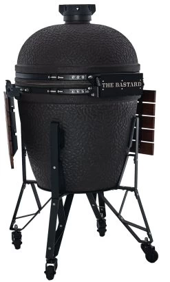 The Bastard Keramikgrill Urban XL - Complete - Schwarz Matt - Modell 2023 13 The Bastard Keramikgrill Urban XL - Complete - Schwarz Matt - Modell 2023 -Geschäft Für Grillzubehör The Bastard XL Urban Keramikgrill BU210 Seitentisch abgeklappt