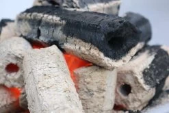 Greek Fire Holzkohlebriketts - 1 Palette = 720kg -Geschäft Für Grillzubehör greek fire briketts glut detail 1