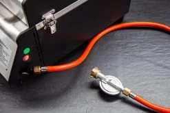 Grillfürst G201E 2-Brenner Gasgrill Portabel V2 - Campinggrill / Balkongrill 50mbar - Inkl. Untergestell -Geschäft Für Grillzubehör grillfuerst g201 gasanschluss 1