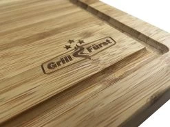 Grillfürst Bambus Schneidebrett Groß 50 X 30 Cm Bambus -Geschäft Für Grillzubehör grillfuerst schneidebrett gross logo