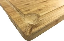 Grillfürst Bambus Schneidebrett Groß 50 X 30 Cm Bambus -Geschäft Für Grillzubehör grillfuerst schneidebrett gross saftrinne