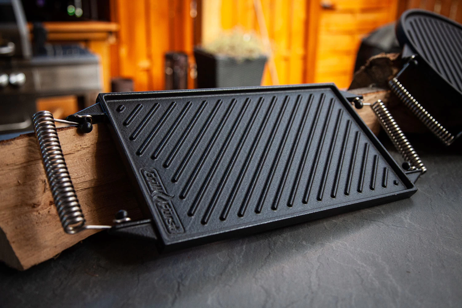 Grillfürst Universal Grillplatte / Wendeplatte Aus Gusseisen 35 X 20 Cm 5 Grillfürst Universal Grillplatte / Wendeplatte Aus Gusseisen 35 X 20 Cm – Bild 5