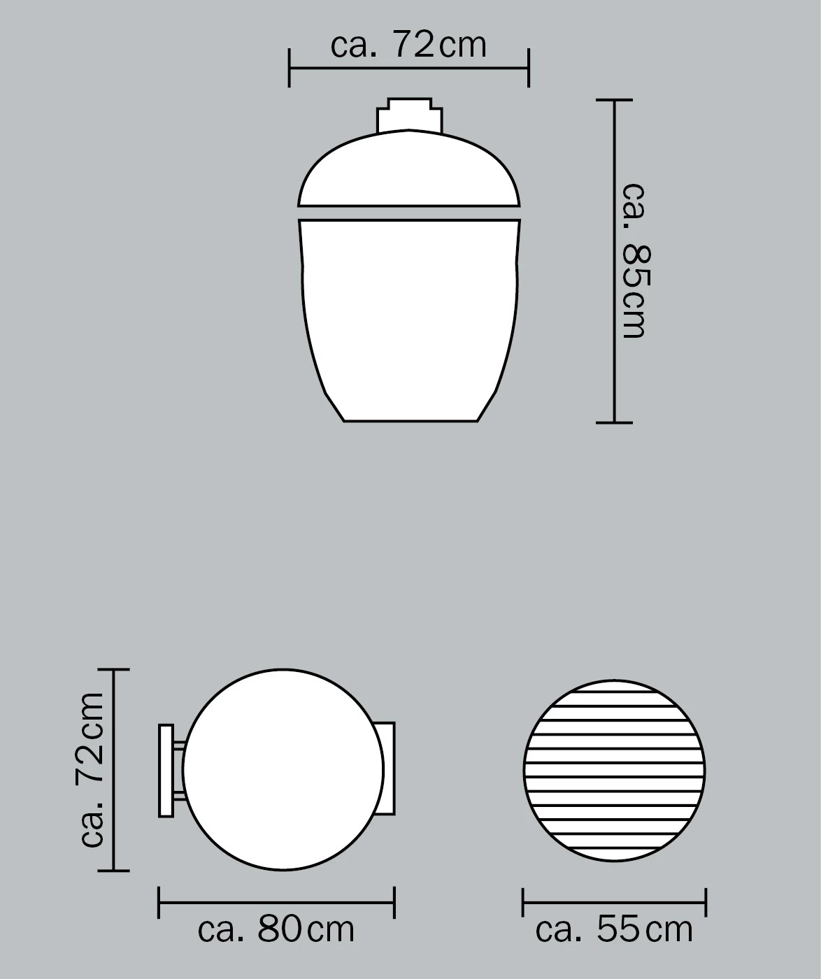Monolith Grill LeChef Red Ohne Gestell Und Seitentische MG23RNC - Set 6 Monolith Grill LeChef Red Ohne Gestell Und Seitentische MG23RNC - Set – Bild 6