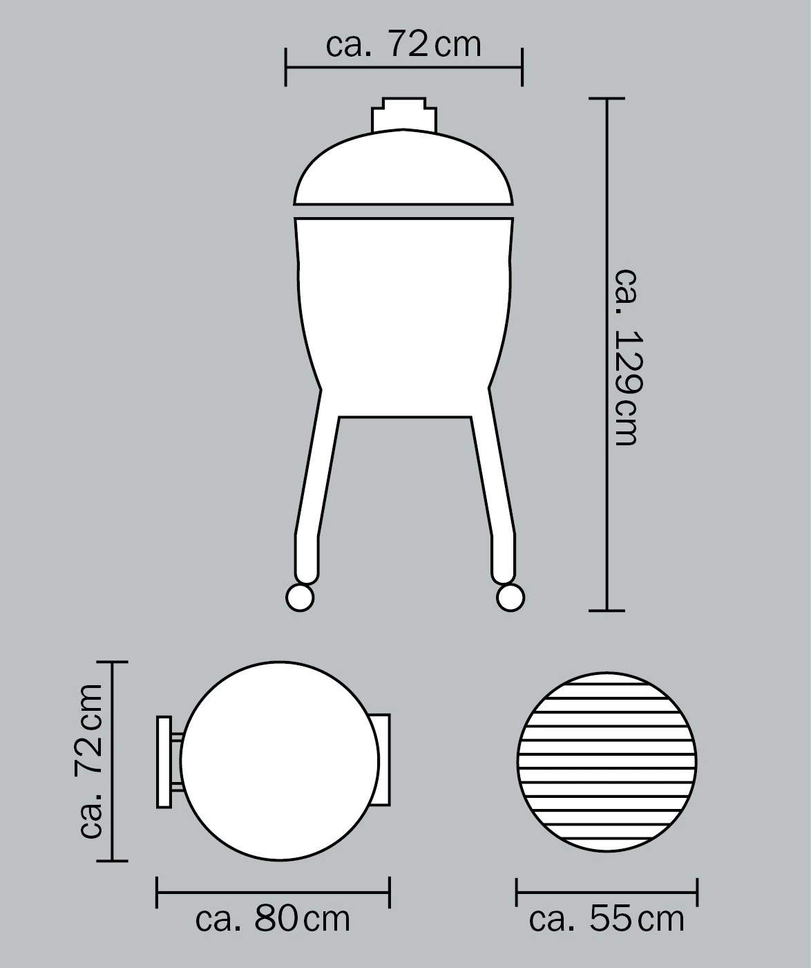 Monolith Grill LeChef Red Mit Gestell Und Seitentischen MG23R - Set - Auslaufmodell 17 Monolith Grill LeChef Red Mit Gestell Und Seitentischen MG23R - Set - Auslaufmodell – Bild 17