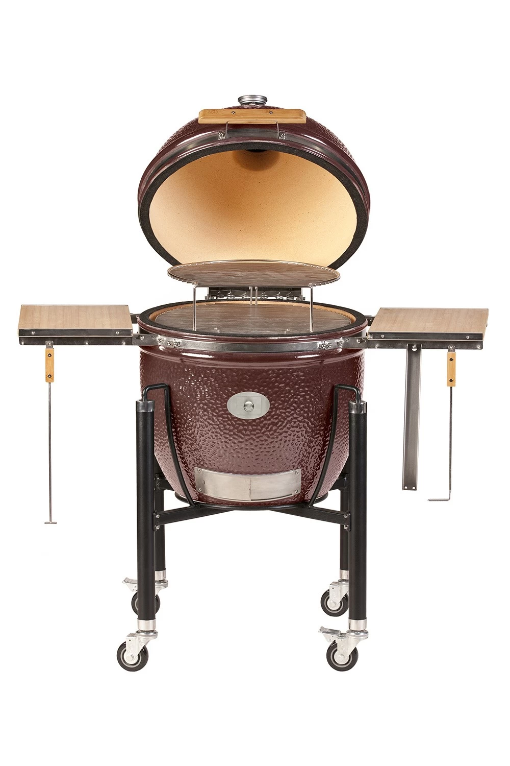 Monolith Grill LeChef Red Mit Gestell Und Seitentischen MG23R - Set - Auslaufmodell 1 Monolith Grill LeChef Red Mit Gestell Und Seitentischen MG23R - Set - Auslaufmodell