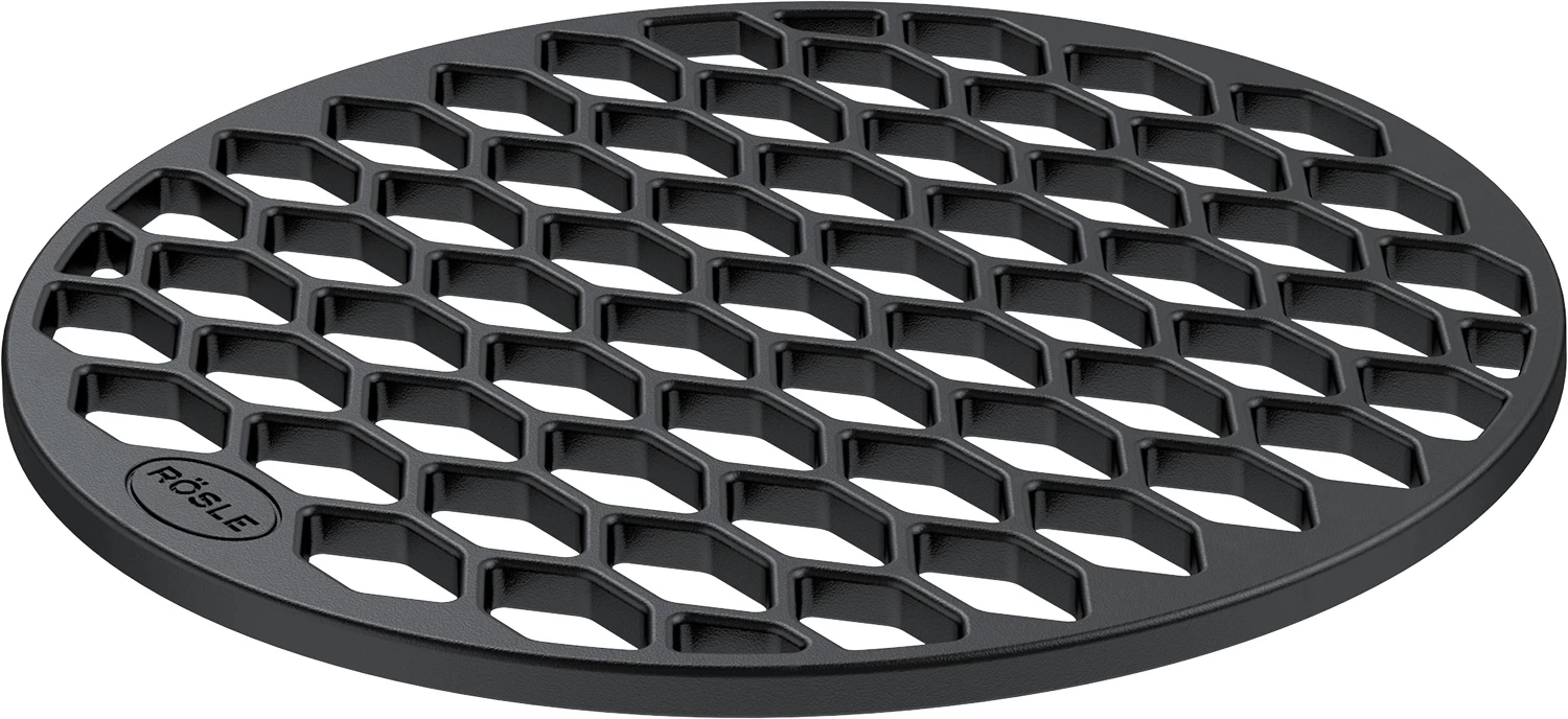 Rösle Vario Grillrost Einsatz: Grillrost Gusseisen RS Ø 30 Cm, Wabenstruktur 1 Rösle Vario Grillrost Einsatz: Grillrost Gusseisen RS Ø 30 Cm, Wabenstruktur